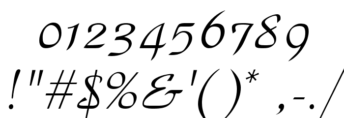 Park Street Normal Font OTHER CHARS
