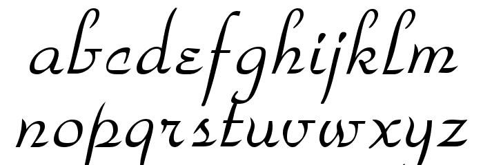 Park Street Normal Font LOWERCASE