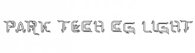 Park Tech CG Light  Fuentes Gratis Descargar