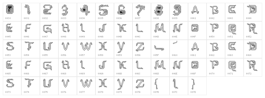 Park Tech CG Light Character Map