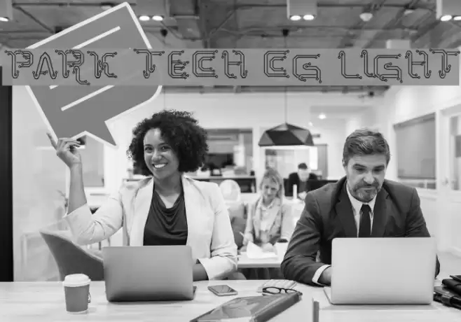 Park Tech CG Light Font examples