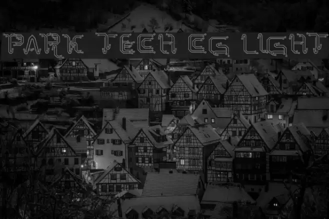 Park Tech CG Light Font examples