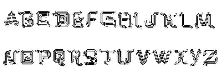 Park Tech CG Font LOWERCASE