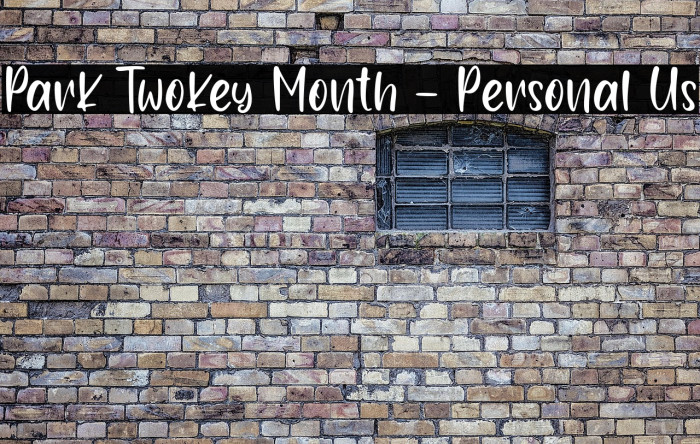 Park Twokey Month - Personal Us Example 2