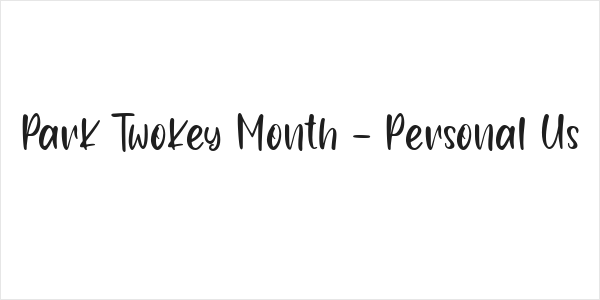 Park Twokey Month - Personal Us Logo