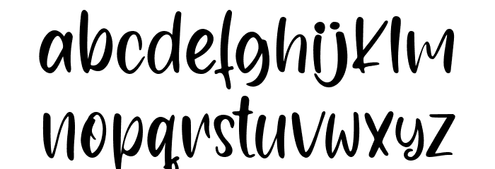 Park Twokey Month - Personal Us Font LOWERCASE