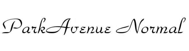 ParkAvenue Normal  Frei Schriftart Herunterladen