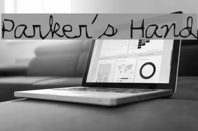 Parker's Hand Font examples