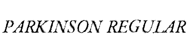 Parkinson Regular  Скачать бесплатные шрифты