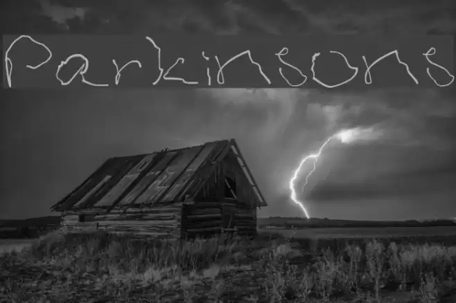 Parkinsons Font examples