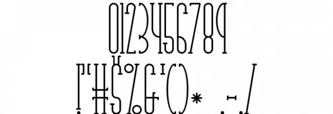 Parkland Serif Шрифта ДРУГИЕ символов