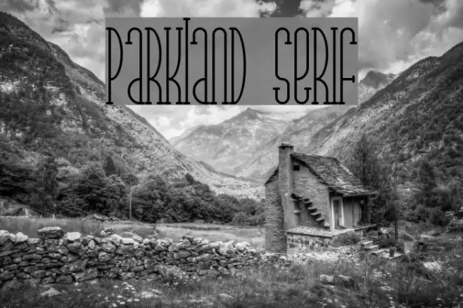 Parkland Serif Шрифта examples