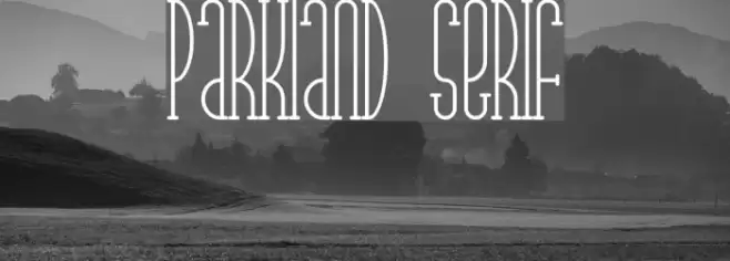 Parkland Serif Шрифта examples