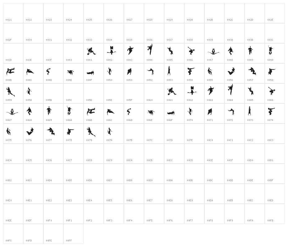 Parkour - L art du deplacement Character Map