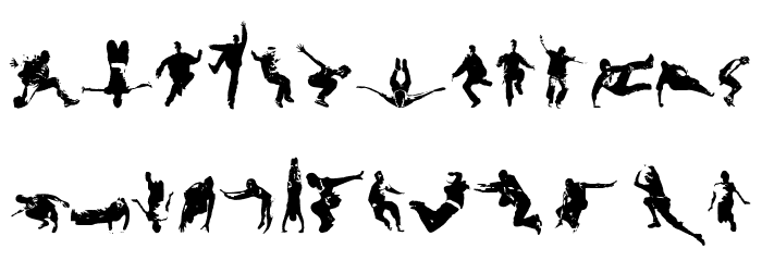 Parkour - L art du deplacement Font LOWERCASE
