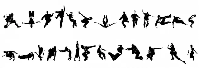 Parkour Caratteri MINUSCOLO