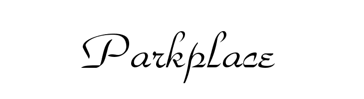 Parkplace  フリーフォントのダウンロード