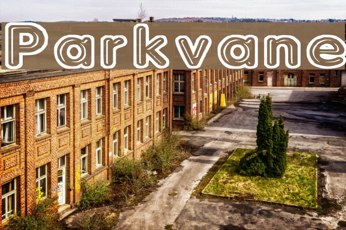 Parkvane Font examples