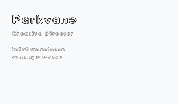 Parkvane Business Card