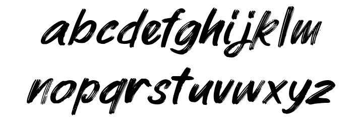 Parkway Lush Font LOWERCASE