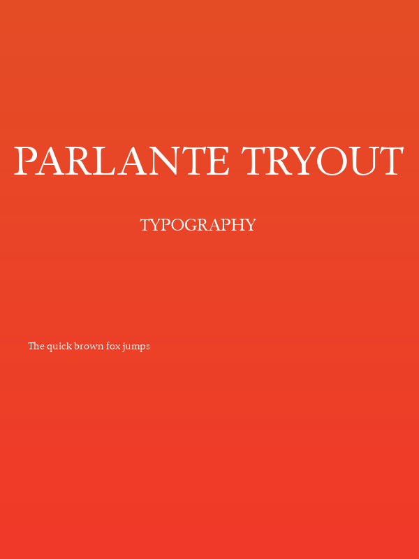 Parlante Tryout Poster