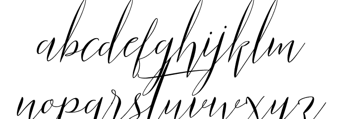 ParlinttonsScript Font LOWERCASE
