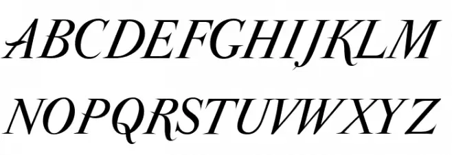 ParmaPetit-Italic Fuentes MAYÚSCULAS