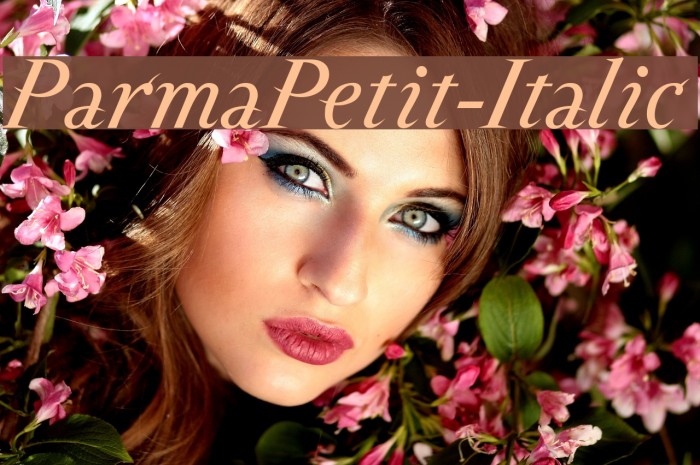 ParmaPetit-Italic Font examples