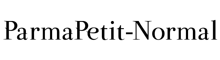 ParmaPetit-Normal  Скачать бесплатные шрифты