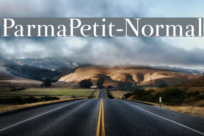 ParmaPetit-Normal Fonte examples