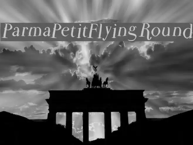 ParmaPetitFlyingRound フォント examples