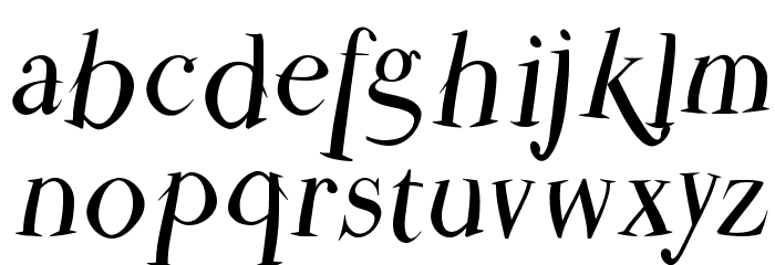 ParmaPetitFlyingRound Font LOWERCASE
