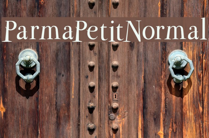 ParmaPetitNormal Font examples