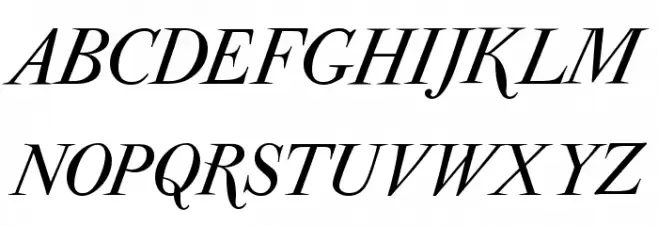 ParmaPetitSCItalic خط أحرف كبيرة