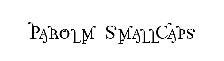 Parolm SmallCaps Font