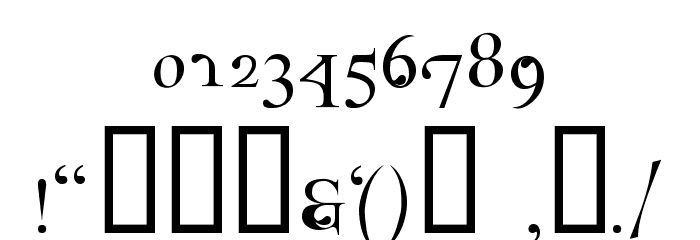 Parolm SmallCaps Font OTHER CHARS