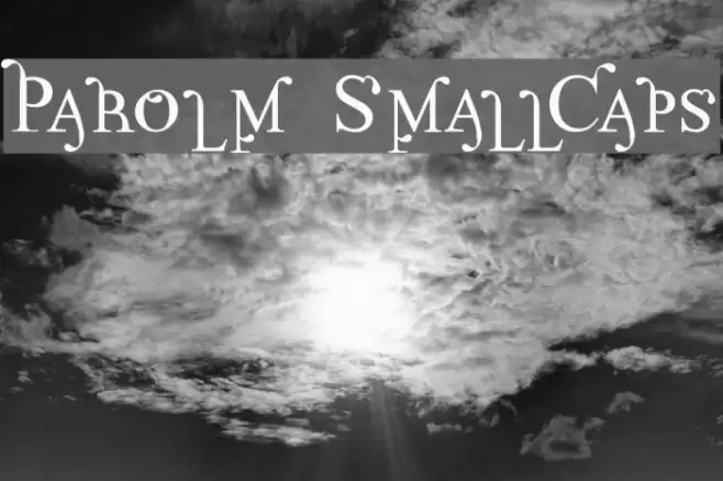 Parolm SmallCaps Polices examples