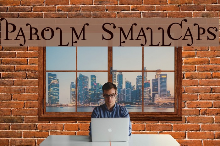 Parolm SmallCaps Font examples