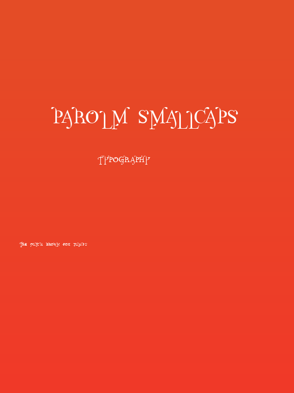 Parolm SmallCaps Poster