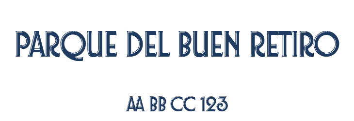 Parque del Buen Retiro Font Preview