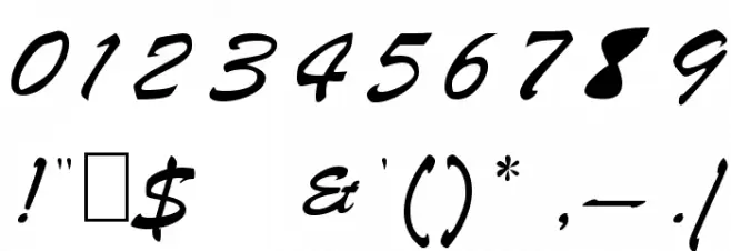 Parquet Font OTHER CHARS