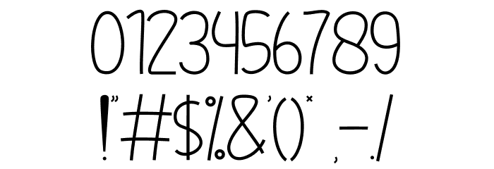 Parramellow Font OTHER CHARS