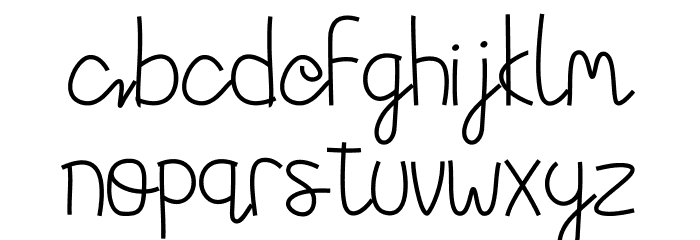 Parramellow Font LOWERCASE