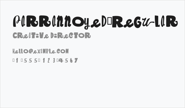 Parrannoyed-Regular Business Card