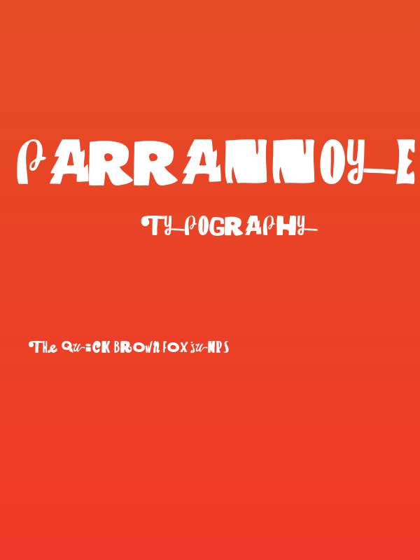 Parrannoyed-Regular Poster