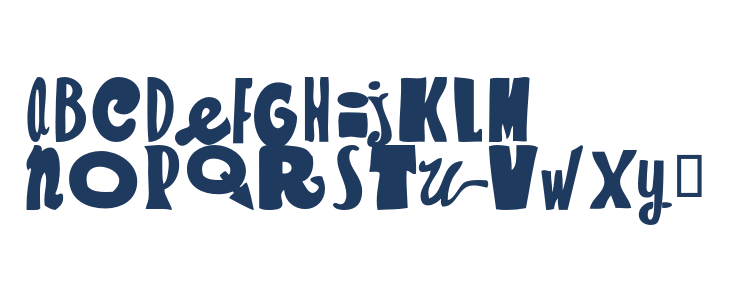 Parrannoyed-Regular Lowercase