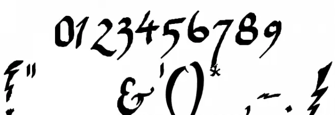 Parry Hotter Font OTHER CHARS