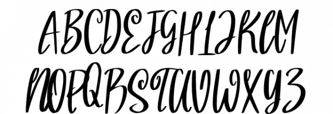 Parsley 字体 大写