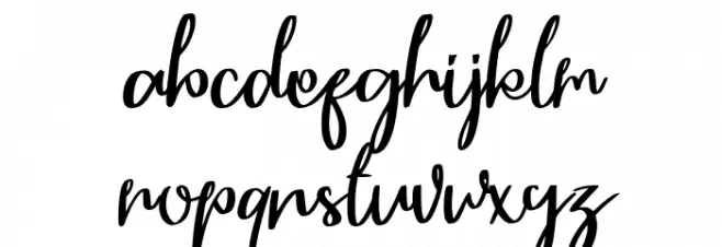 Parsley 字体 小写