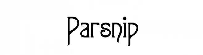 Parsnip  les polices de caractères gratuit tlcharger